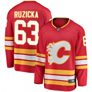 Youth Adam Ruzicka Calgary Flames Fanatics Branded Breakaway Red Alternate Jersey