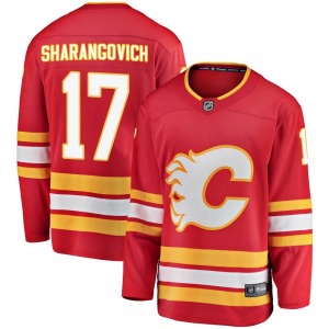 Youth Yegor Sharangovich Calgary Flames Fanatics Branded Breakaway Red Alternate Jersey