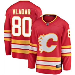 Youth Dan Vladar Calgary Flames Fanatics Branded Breakaway Red Alternate Jersey