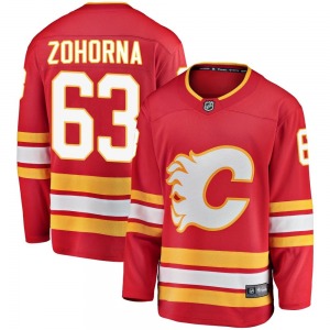 Youth Radim Zohorna Calgary Flames Fanatics Branded Breakaway Red Alternate Jersey