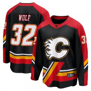 Youth Dustin Wolf Calgary Flames Fanatics Branded Breakaway Black Special Edition 2.0 Jersey