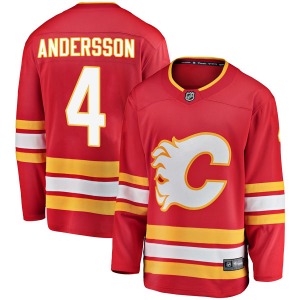 Rasmus Andersson Calgary Flames Fanatics Branded Breakaway Red Alternate Jersey