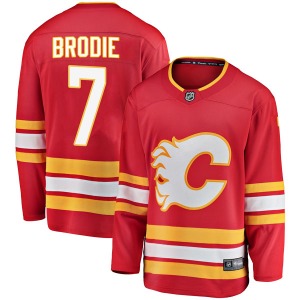 T.J. Brodie Calgary Flames Fanatics Branded Breakaway Red Alternate Jersey
