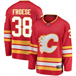 Byron Froese Calgary Flames Fanatics Branded Breakaway Red ized Alternate Jersey