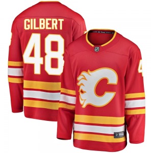 Dennis Gilbert Calgary Flames Fanatics Branded Breakaway Red Alternate Jersey