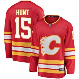 Dryden Hunt Calgary Flames Fanatics Branded Breakaway Red Alternate Jersey