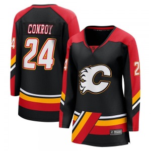 Women's Craig Conroy Calgary Flames Fanatics Branded Breakaway Black Special Edition 2.0 Jersey