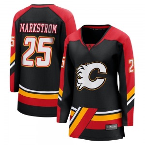 Women's Jacob Markstrom Calgary Flames Fanatics Branded Breakaway Black Special Edition 2.0 Jersey