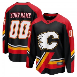 Custom Calgary Flames Fanatics Branded Breakaway Black Custom Special Edition 2.0 Jersey