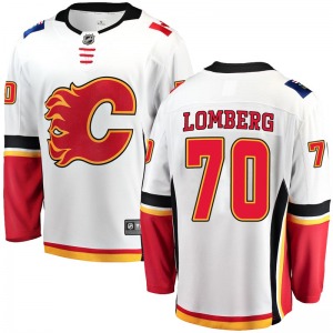 Ryan Lomberg Calgary Flames Fanatics Branded Breakaway White Away Jersey