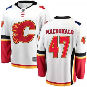 Andrew MacDonald Calgary Flames Fanatics Branded Breakaway White Away Jersey