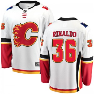 Zac Rinaldo Calgary Flames Fanatics Branded Breakaway White Away Jersey