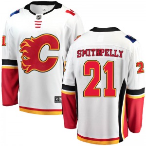 Devante Smith-Pelly Calgary Flames Fanatics Branded Breakaway White Away Jersey