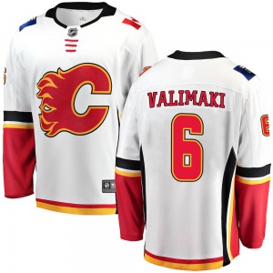 Juuso Valimaki Calgary Flames Fanatics Branded Breakaway White Away Jersey