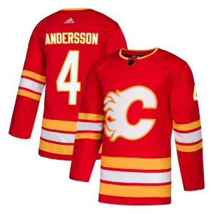 Youth Rasmus Andersson Calgary Flames Adidas Authentic Red Alternate Jersey