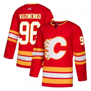 Youth Andrei Kuzmenko Calgary Flames Adidas Authentic Red Alternate Jersey