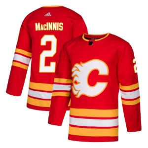 Youth Al MacInnis Calgary Flames Adidas Authentic Red Alternate Jersey
