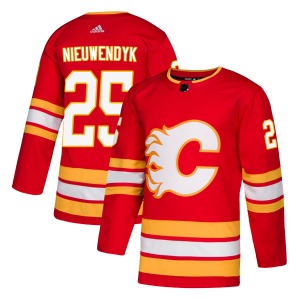 Youth Joe Nieuwendyk Calgary Flames Adidas Authentic Red Alternate Jersey