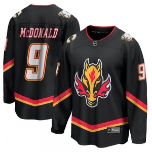 Youth Lanny McDonald Calgary Flames Fanatics Branded Premier Black Breakaway 2022/23 Alternate Jersey