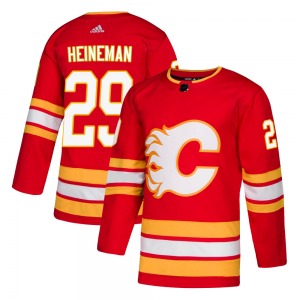 Emil Heineman Calgary Flames Adidas Authentic Red Alternate Jersey