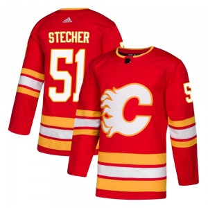 Troy Stecher Calgary Flames Adidas Authentic Red Alternate Jersey