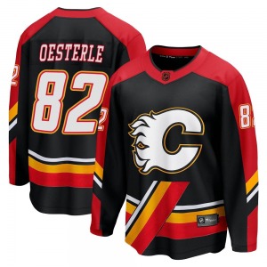 Jordan Oesterle Calgary Flames Fanatics Branded Breakaway Black Special Edition 2.0 Jersey
